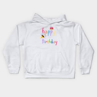 happy birthday Kids Hoodie